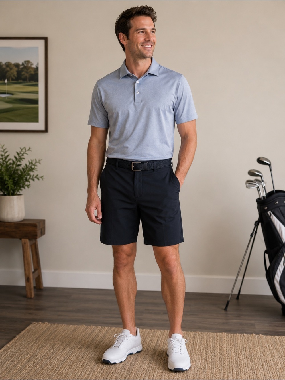 Zella • NWT $50USD Navy Golf Shorts - Comfortable Performance Wear 8” inseam